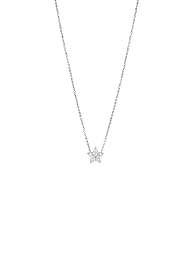 18k white gold, 11 diamonds 0.09 ct, 42 cm length