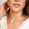 18k white gold, 11 diamonds 0.09 ct, 42 cm length