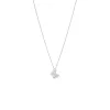 18k white gold, 16 diamonds 0.16 ct