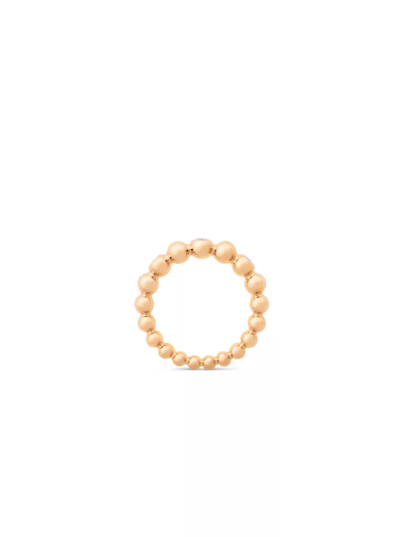 18k rose gold, 3 diamonds 0.20 ct, handmade in the Wempe Atelier