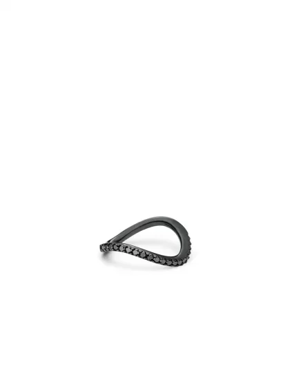 18k white gold black rhodium-plated, 21 diamonds 0.45 ct, handmade in the Wempe Atelier