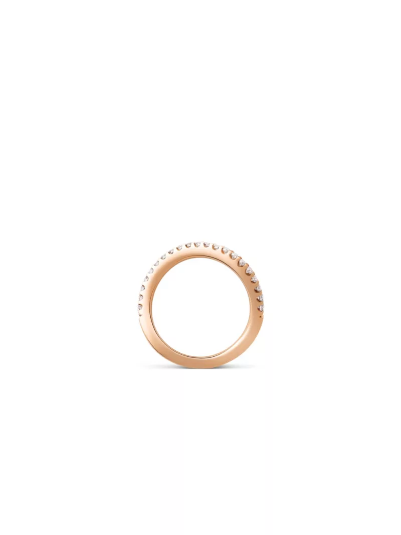 18k red gold, 21 diamonds 0.42 ct, 2 mm width, handmade in the Wempe Atelier