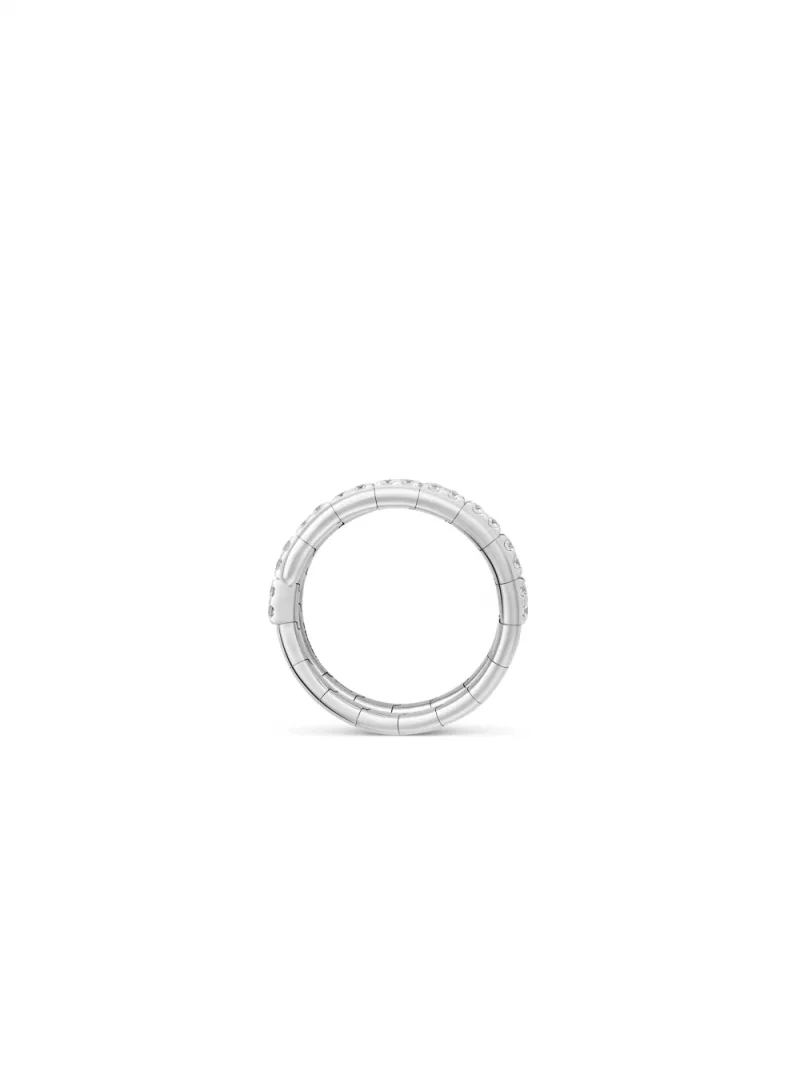 18k white gold, 18 diamonds 0.32 ct