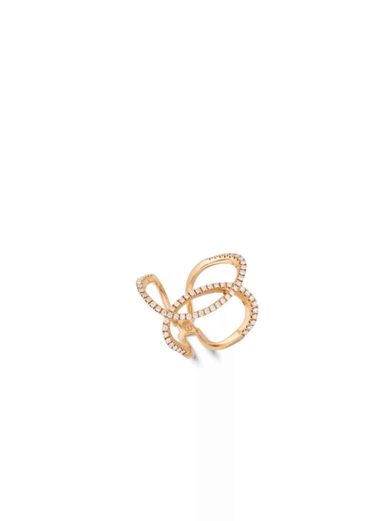 18k rose gold, 66 diamonds 0.48 ct