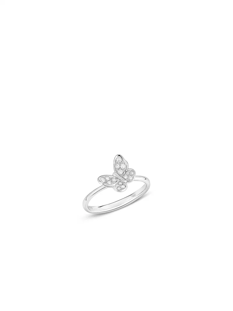 18k white gold, 16 diamonds 0.16 ct