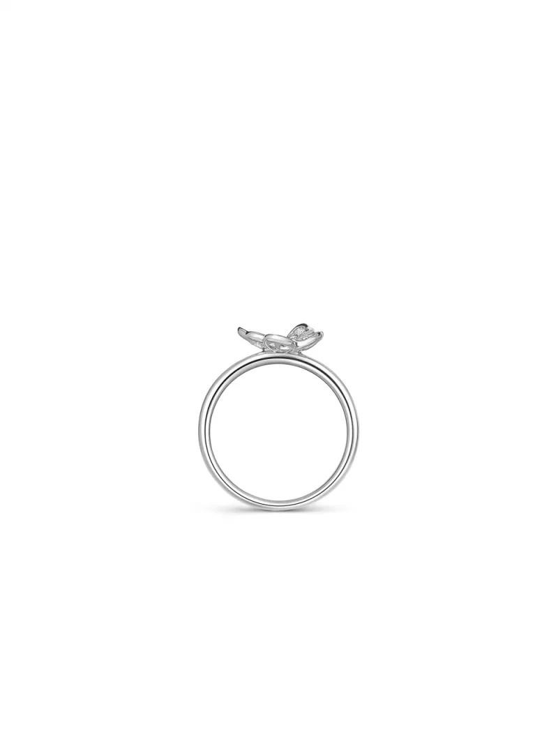 18k white gold, 16 diamonds 0.16 ct