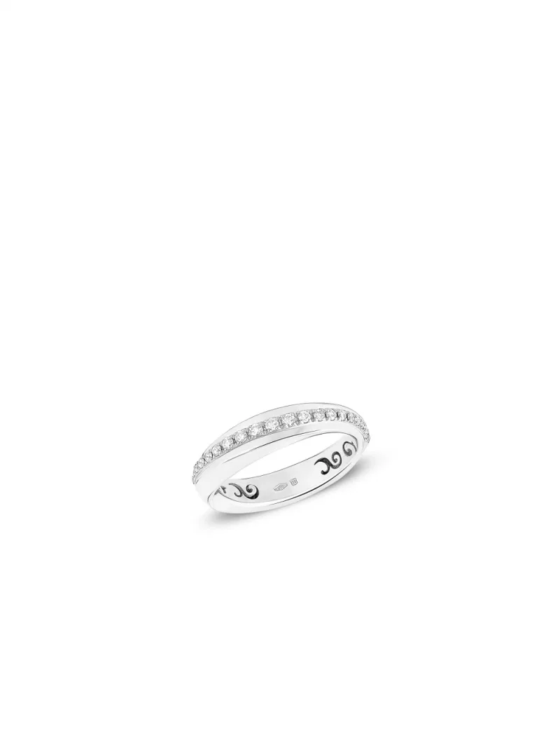 18k white gold, 21 diamonds 0.25 ct