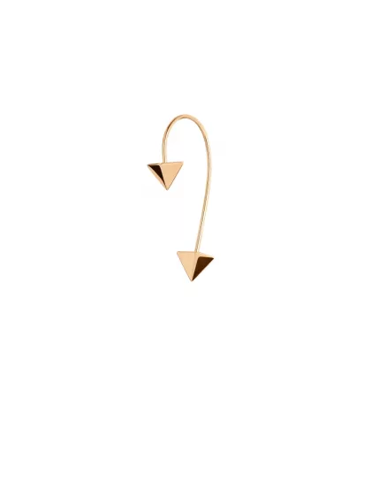 18k rose gold, 3.3 cm length