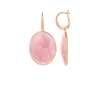 18k rose gold, 2 rose quartz, 3.7 cm length