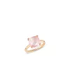 18k red gold, 1 rose quartz 3.50 ct