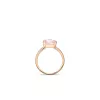 18k red gold, 1 rose quartz 3.50 ct