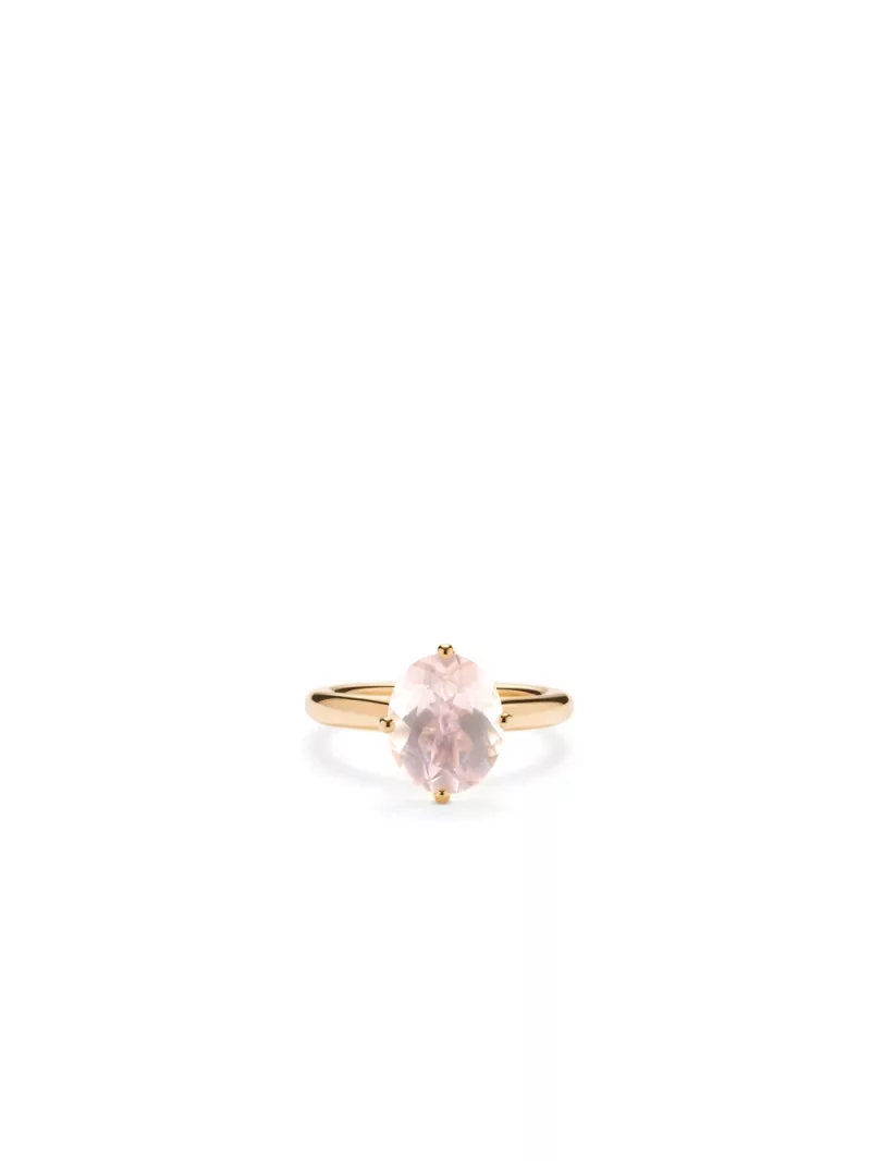 18k rose gold, 1 rose quartz 3.00 ct, handmade in the Wempe Atelier