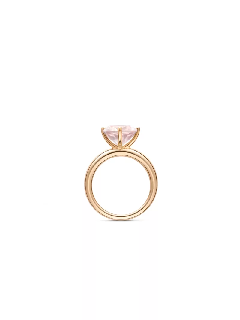 18k rose gold, 1 rose quartz 3.00 ct, handmade in the Wempe Atelier