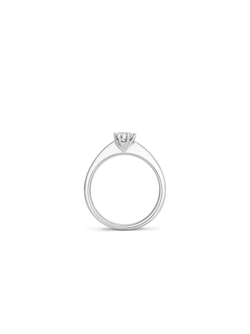 18k white gold, 1 brilliant 0.33 ct