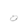 18k white gold, 1 brilliant 0.17 ct