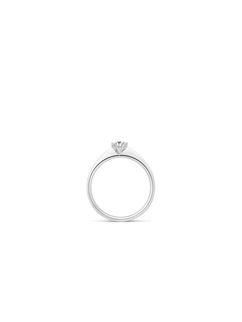 18k white gold, 1 brilliant 0.25 ct