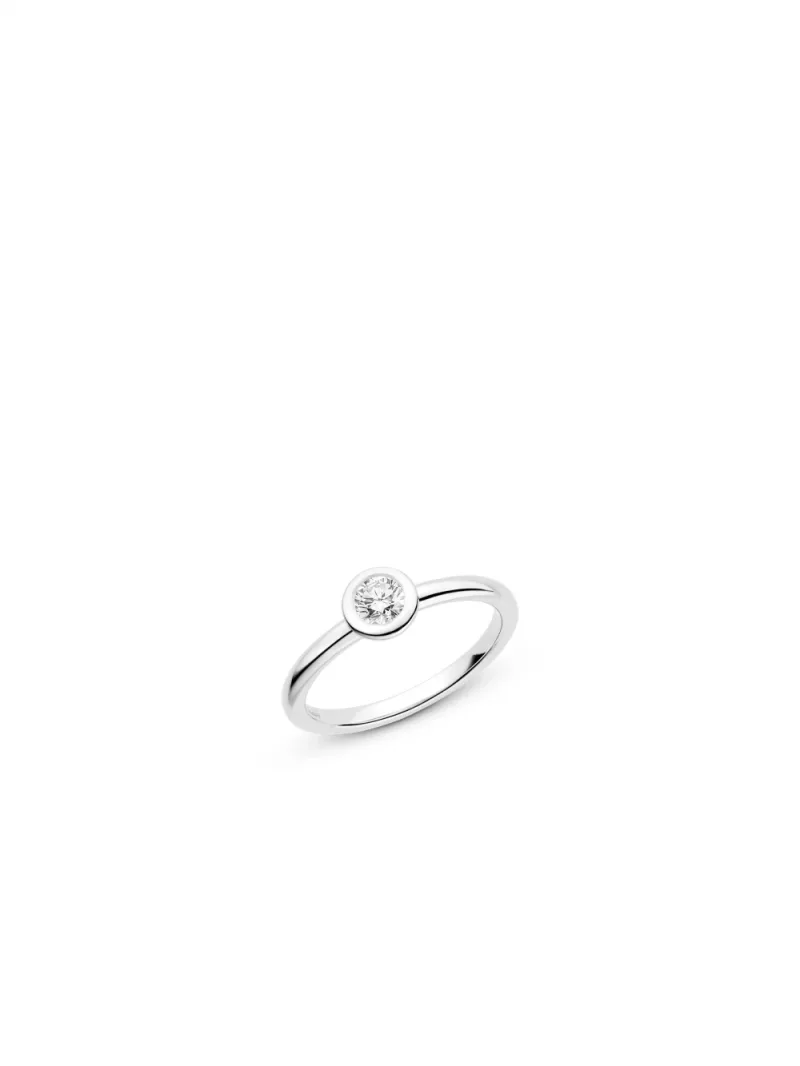 18k white gold, 1 brilliant 0.30 ct, handmade in the Wempe Atelier