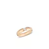 18k rose gold, 1 brilliant 0.25 ct