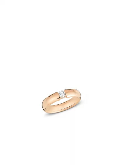 18k rose gold, 1 brilliant 0.25 ct