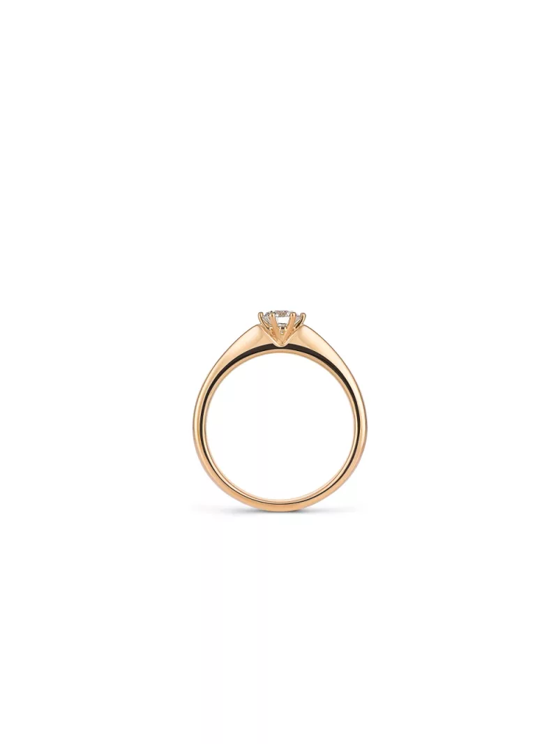 18k rose gold, 1 brilliant 0.33 ct