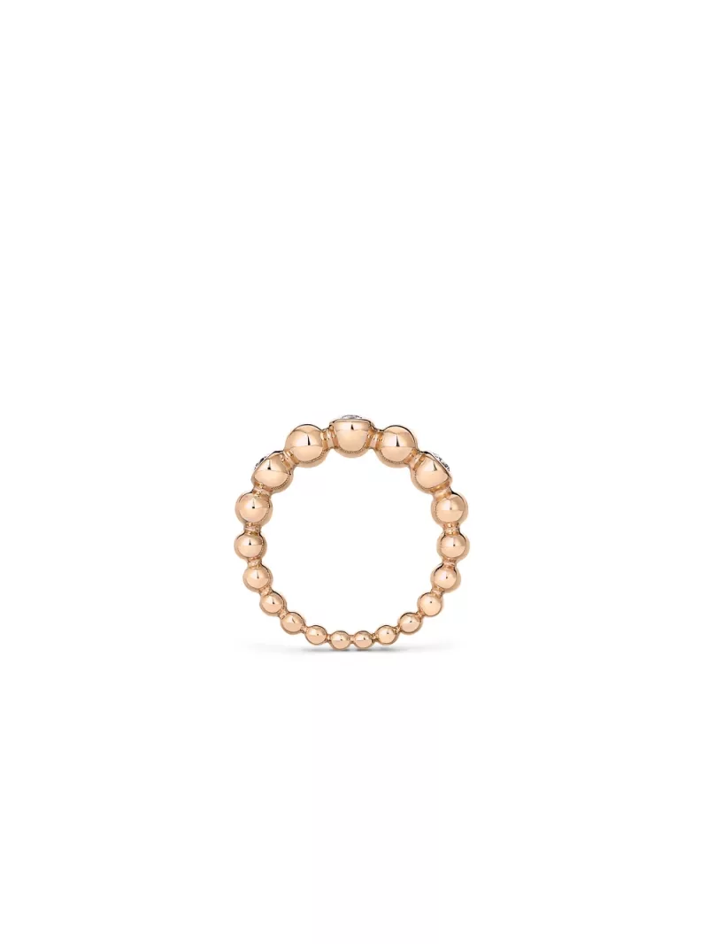 18k rose gold, 3 diamonds 0.34 ct, handmade in the Wempe Atelier