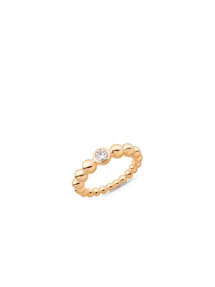 18k rose gold, 1 brilliant 0.25 ct, handmade in the Wempe Atelier