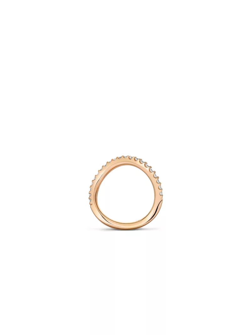 18k red gold, 21 diamonds 0.42 ct, 2 mm width, handmade in the Wempe Atelier