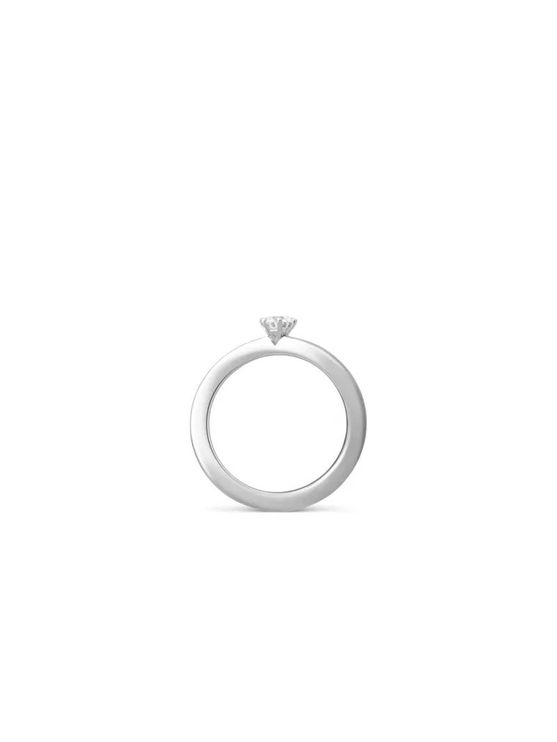 18k white gold, 1 brilliant 0.30 ct, 2 mm width, handmade in the Wempe Atelier