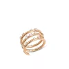 18k rose gold/stainless steel, 13 diamonds 0.44 ct