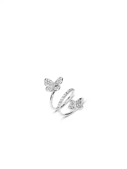 18k white gold/steel, 69 diamonds 0.66 ct