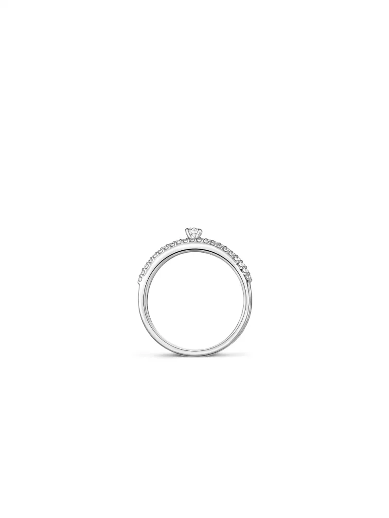 18k white gold, 63 diamonds 0.48 ct