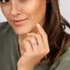 18k white gold, 63 diamonds 0.48 ct