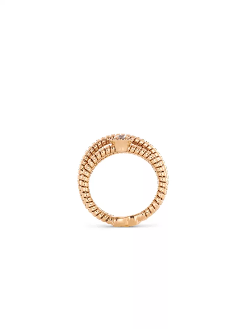 18k rose gold, 15 diamonds 0.32 ct