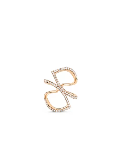 18k rose gold, 70 diamonds 0.63 ct