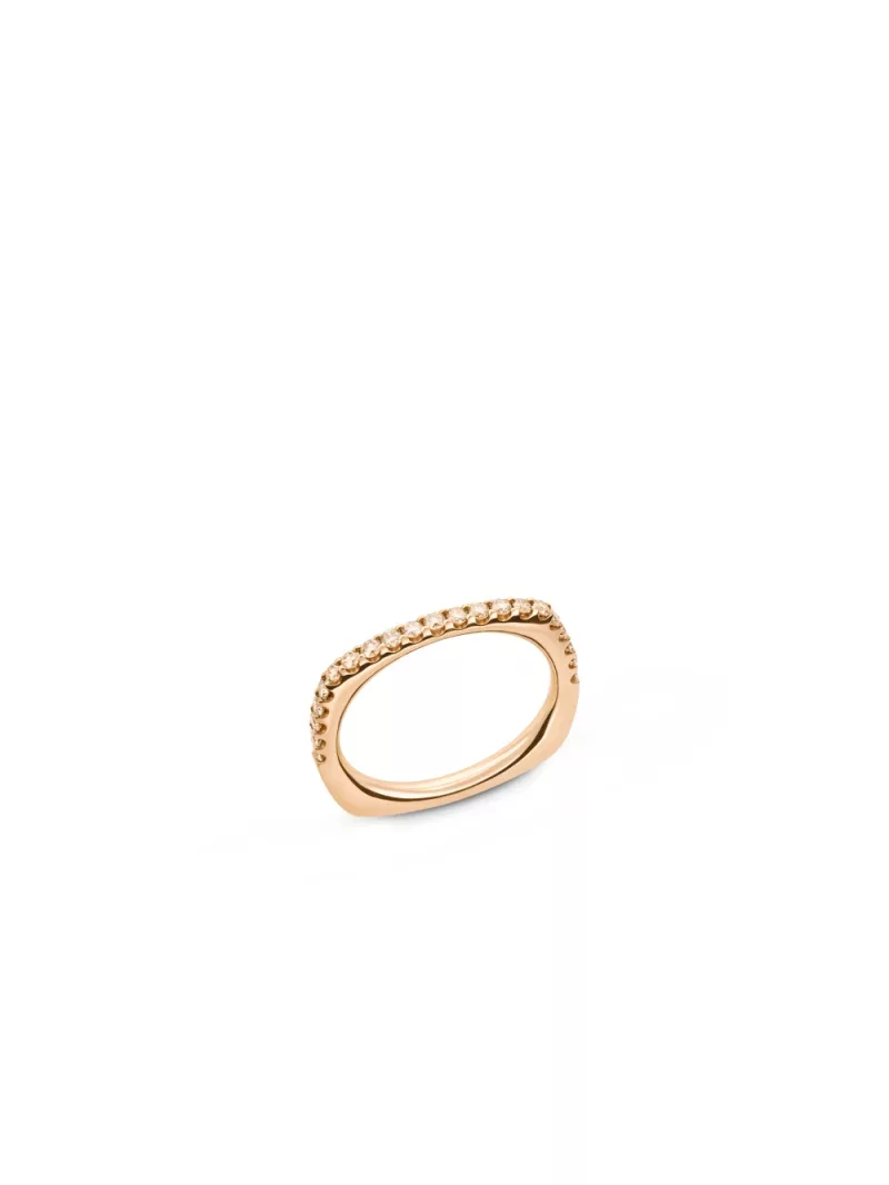 18k rose gold, 21 diamonds 0.45 ct, 2 mm width, handmade in the Wempe Atelier