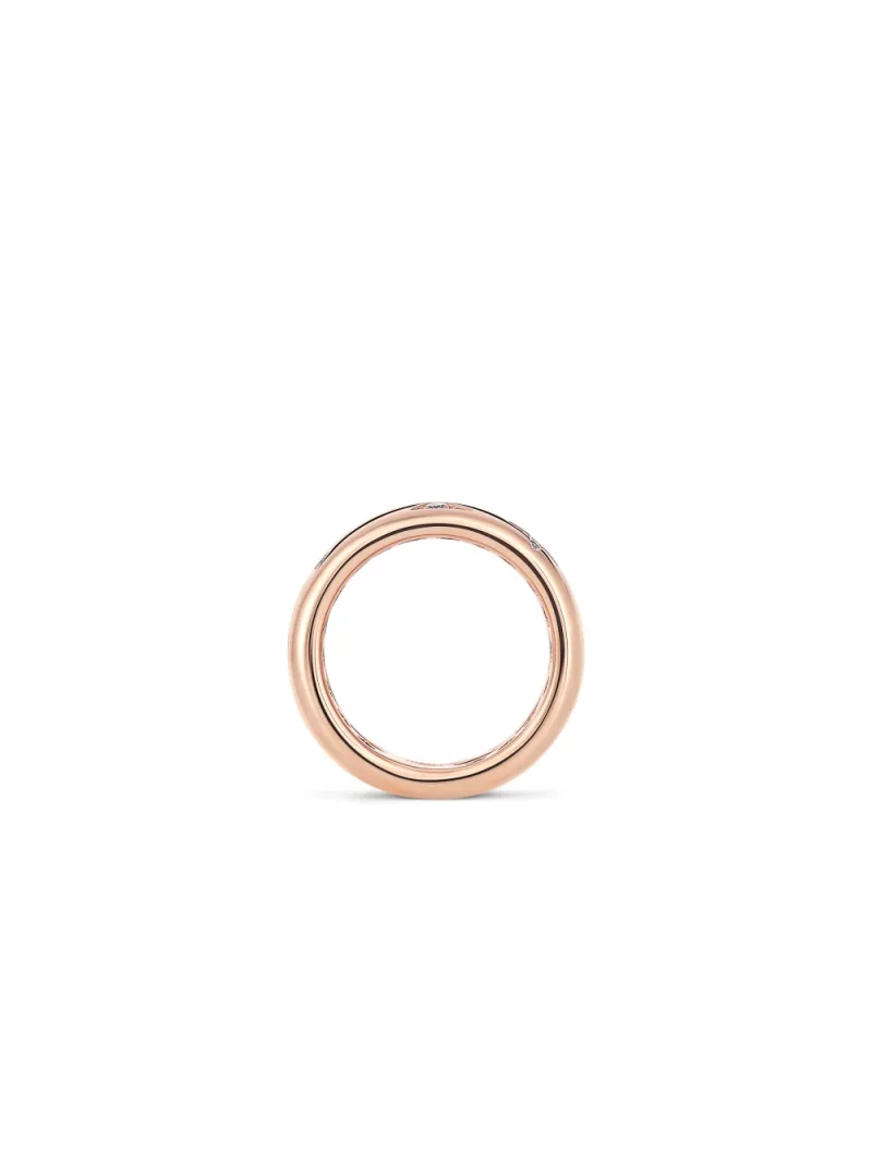 18k rose gold, 6 diamonds 0.21 ct