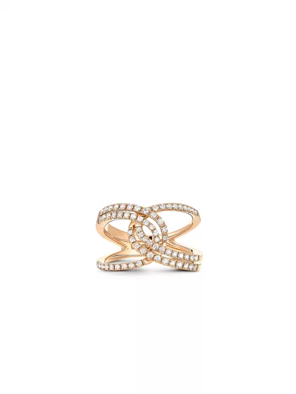 18k rose gold, 68 diamonds 0.47 ct