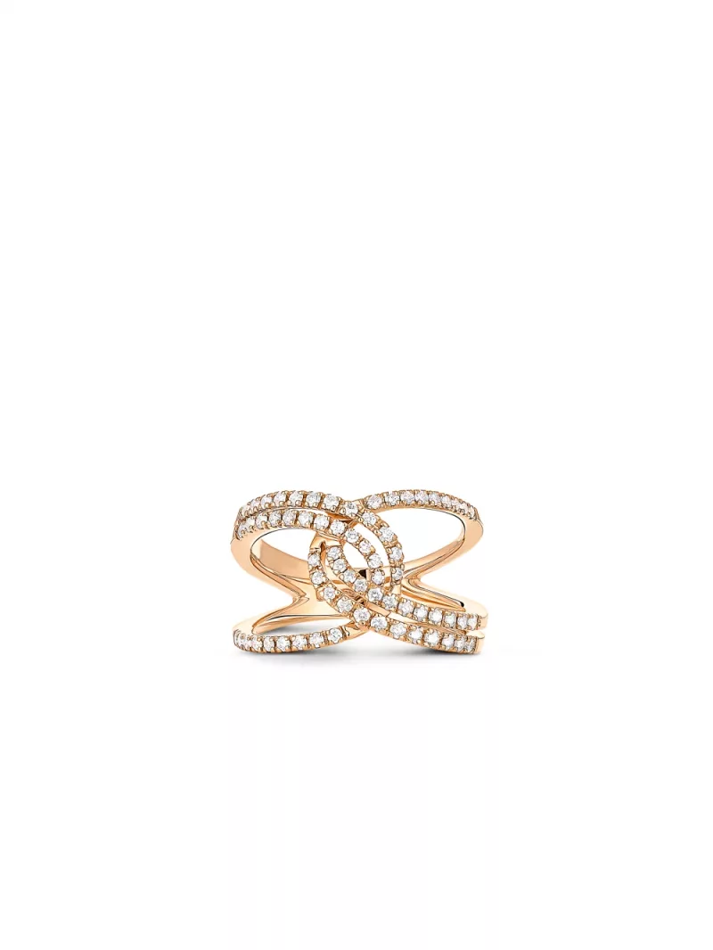 18k rose gold, 68 diamonds 0.47 ct