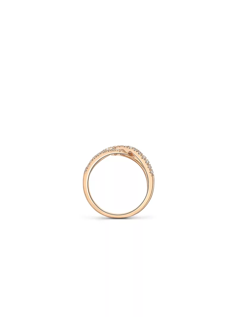 18k rose gold, 68 diamonds 0.47 ct