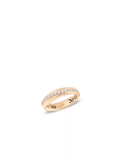 18k rose gold, 21 diamonds 0.25 ct