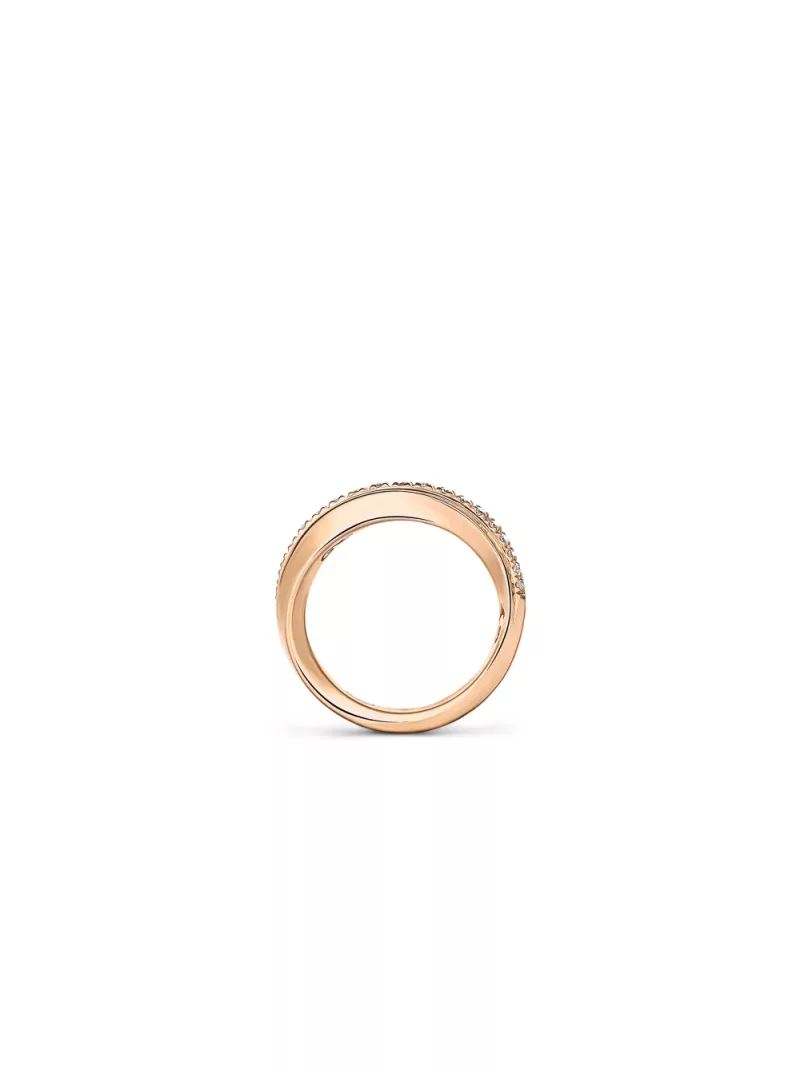 18k rose gold, 21 diamonds 0.25 ct