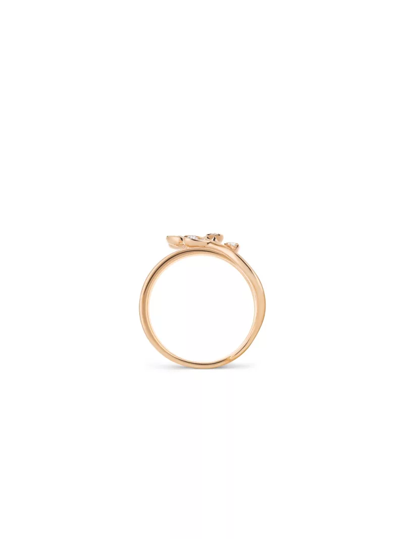 18k rose gold, 16 diamonds 0.34 ct