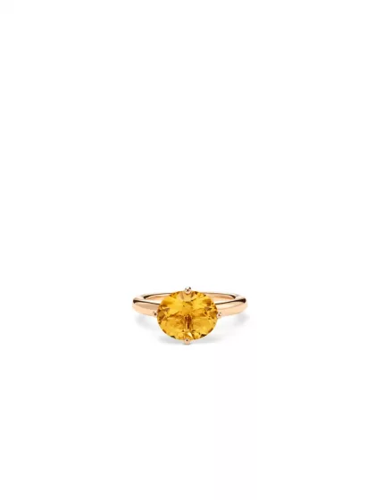 18k rose gold, 1 citrine 3.00 ct, handmade in the Wempe Atelier