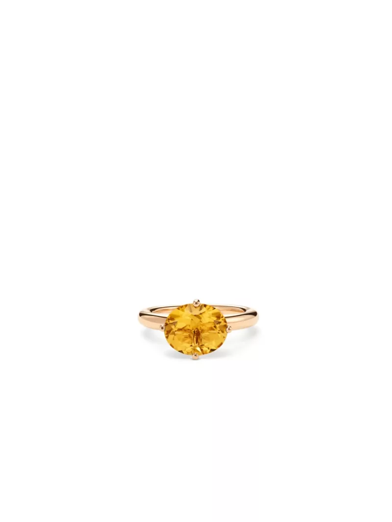 18k rose gold, 1 citrine 3.00 ct, handmade in the Wempe Atelier