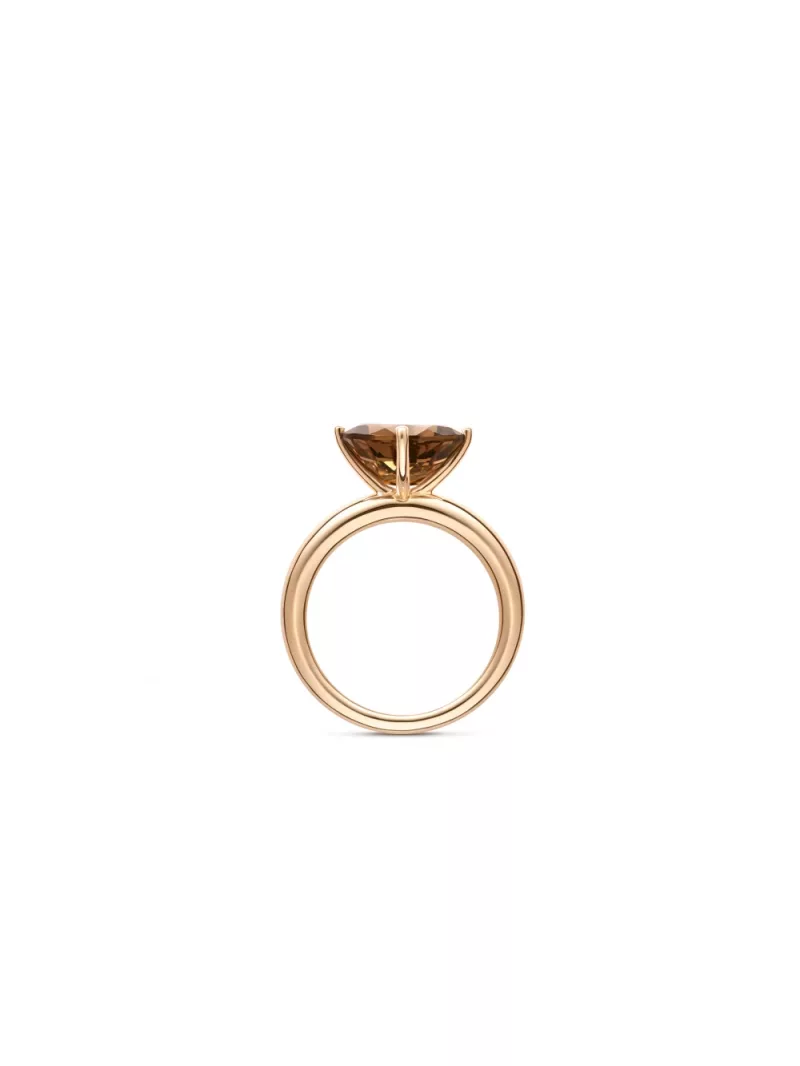 18k rose gold, 1 smoky quartz 3.00 ct, handmade in the Wempe Atelier