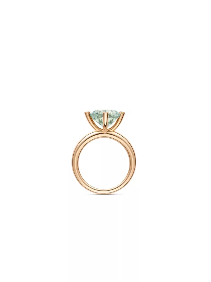 18k rose gold, 4 diamonds, 1 prasolite, handmade in the Wempe Atelier