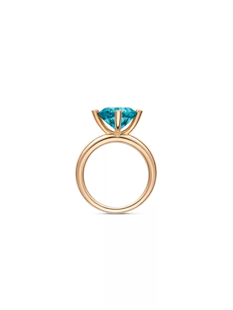 18k rose gold, 1 topaz, 4 diamonds, handmade in the Wempe Atelier